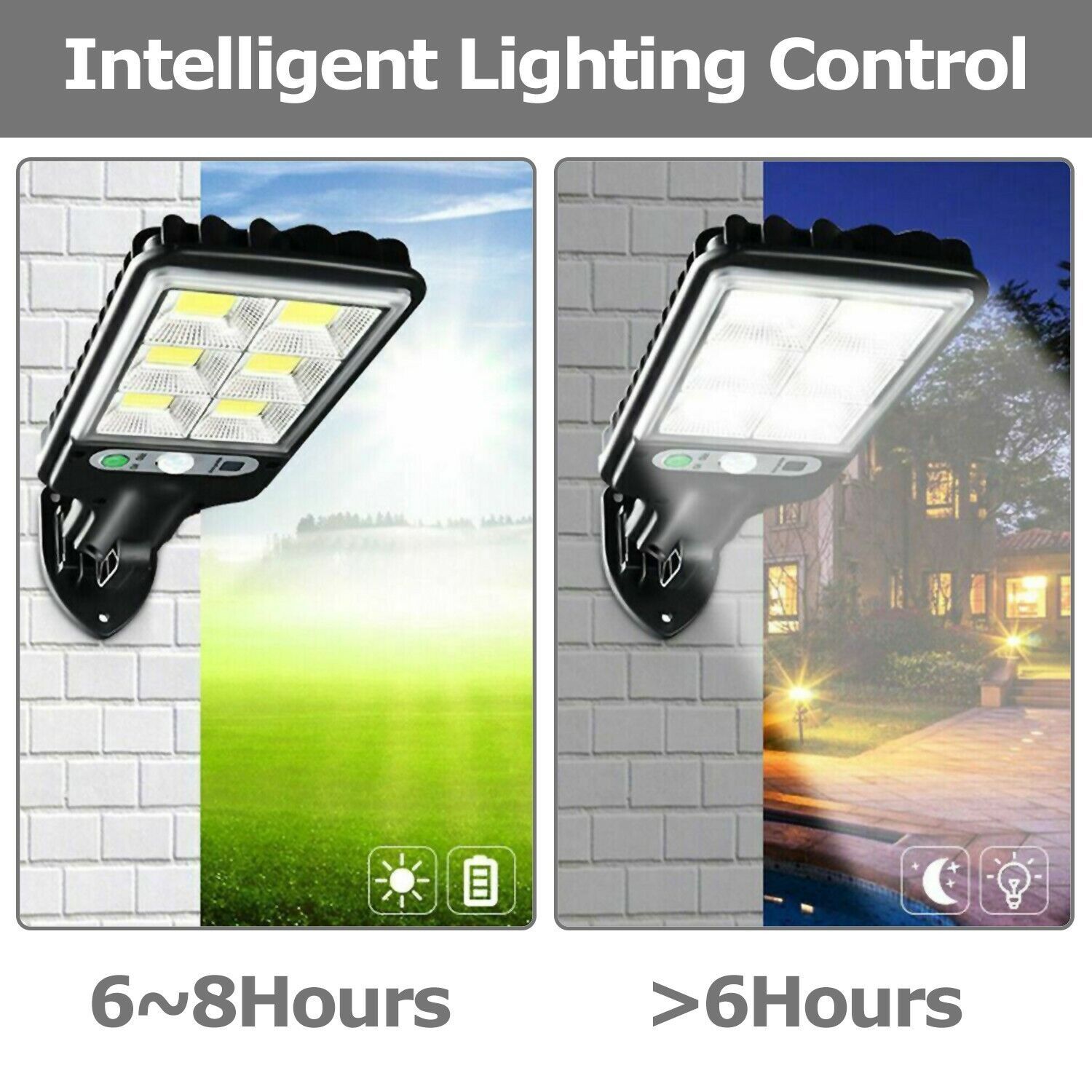LED Solar Motion Sensor Light Bright Garden Outdoor Street Wall Lamp Solar Wall Lamp Lights Outdoor Road Lamp For Garden, Yard, Garage, Path - Image 4