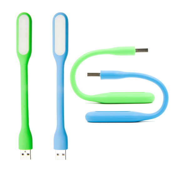 Flexible USB LED light for laptop and power bank