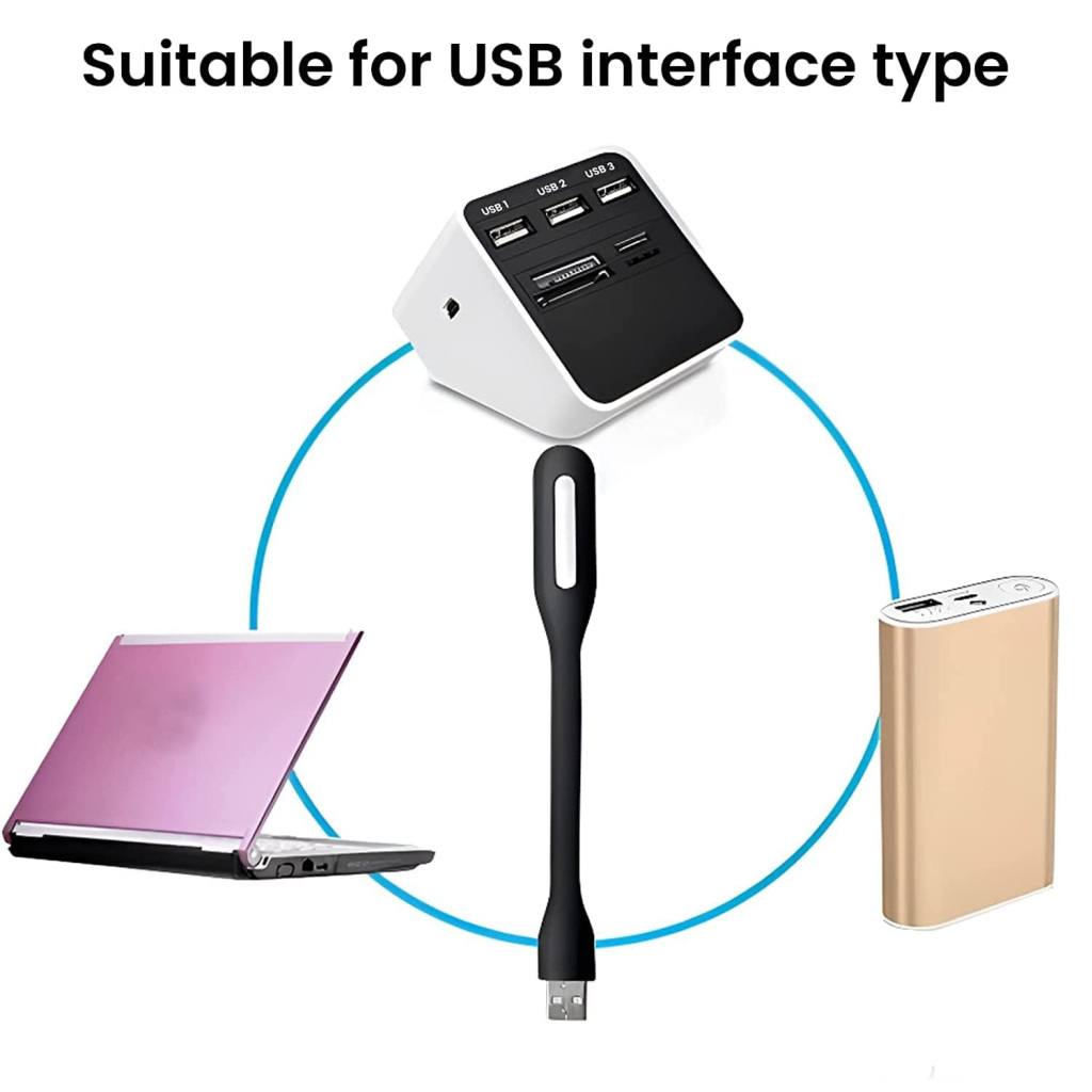 Flexible USB LED Light 1W | Bendable Laptop, Power Bank Reading Lamp | 5V - Image 4